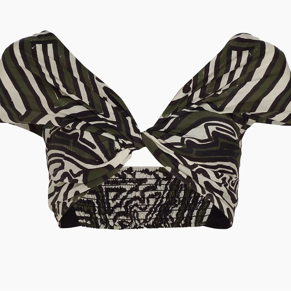 Joanna Ortiz Sanel Nomad printed poplin poplin crop top sz 8 nwt - Picture 4 of 8